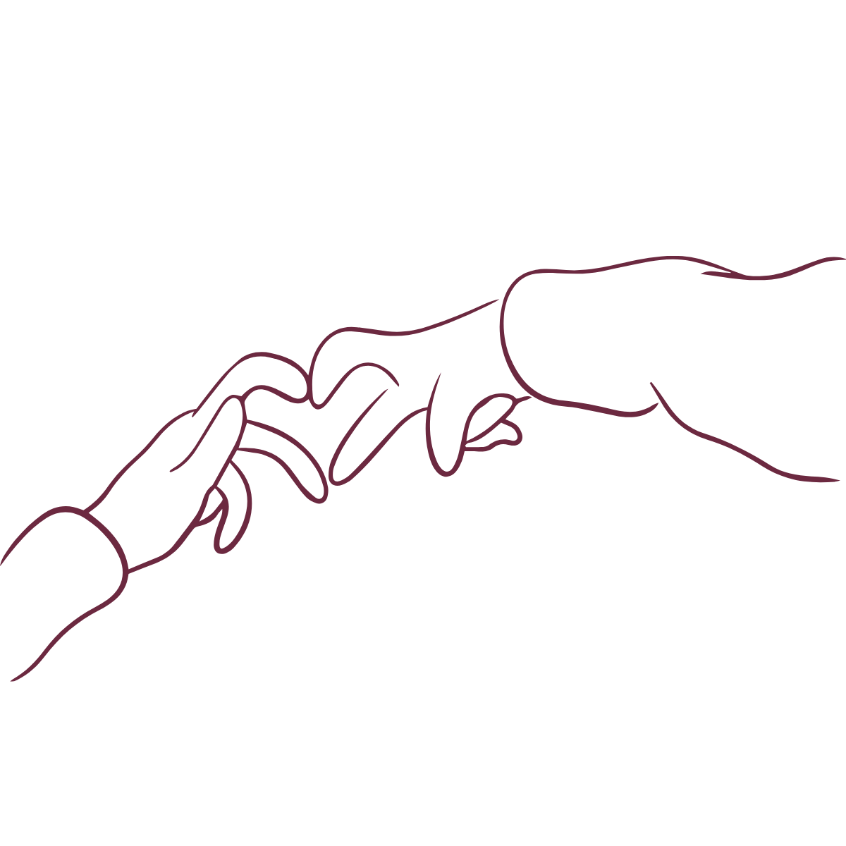 heart with hands icon